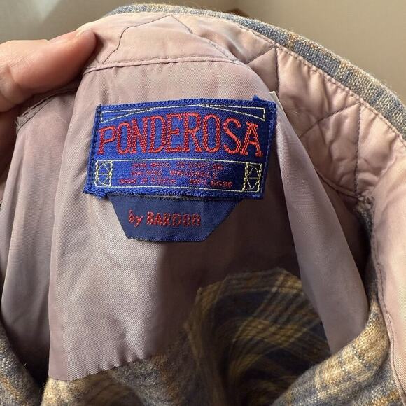 Vintage Ponderosa Wool Blend Flannel Shirt Mens Size XL Collar Plaid - Picture 6 of 6